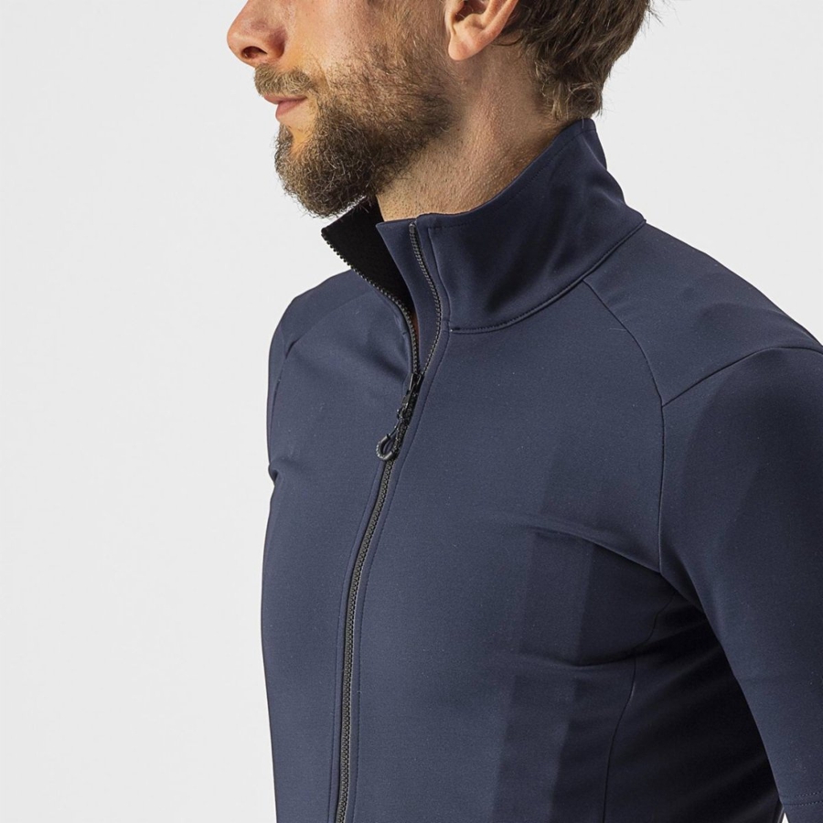 Castelli PERFETTO RoS 2 WIND Men Jackets Blue | 9216RSYFX