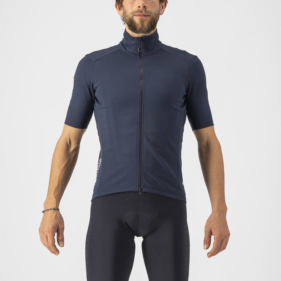 Castelli PERFETTO RoS 2 WIND Men Jackets Blue | 9216RSYFX