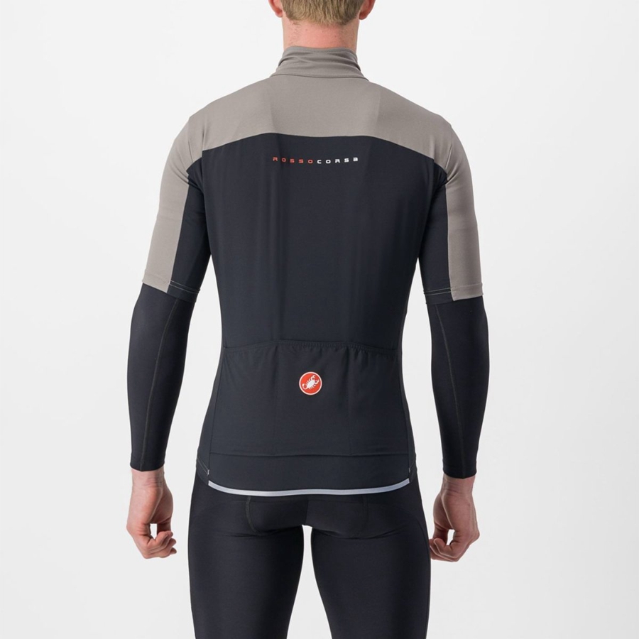 Castelli PERFETTO RoS 2 WIND Men Jackets Grey | 3869NXEKW