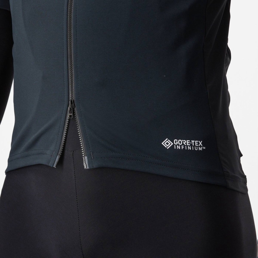 Castelli PERFETTO RoS 2 WIND Men Jackets Black | 8354HIDRQ