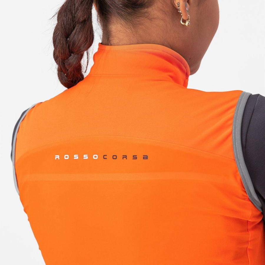 Castelli PERFETTO RoS 2 W Women Vest Red Orange | 8402FXNHE