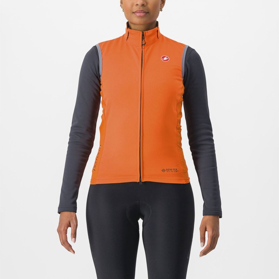 Castelli PERFETTO RoS 2 W Women Vest Red Orange | 8402FXNHE