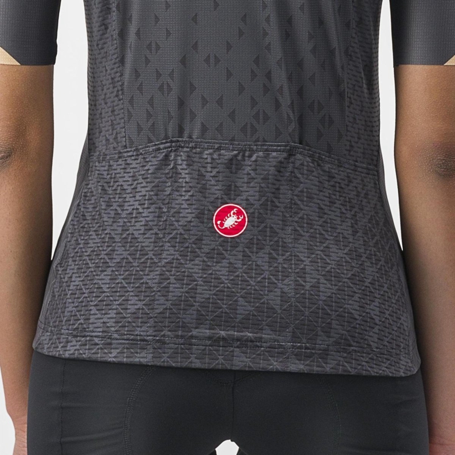 Castelli PEZZI Women Jersey Dark Grey | 0398EYSAF