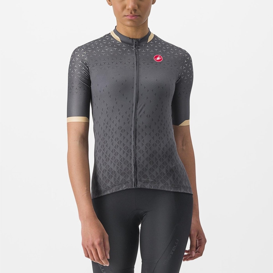 Castelli PEZZI Women Jersey Dark Grey | 0398EYSAF