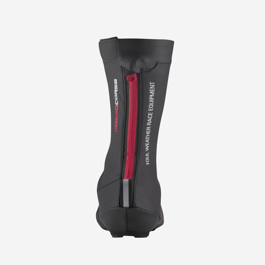 Castelli PIOGGIA 4 Men Shoecovers Black | 1843WHTZU