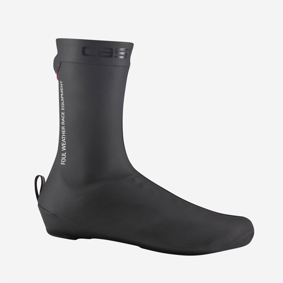 Castelli PIOGGIA 4 Men Shoecovers Black | 1843WHTZU