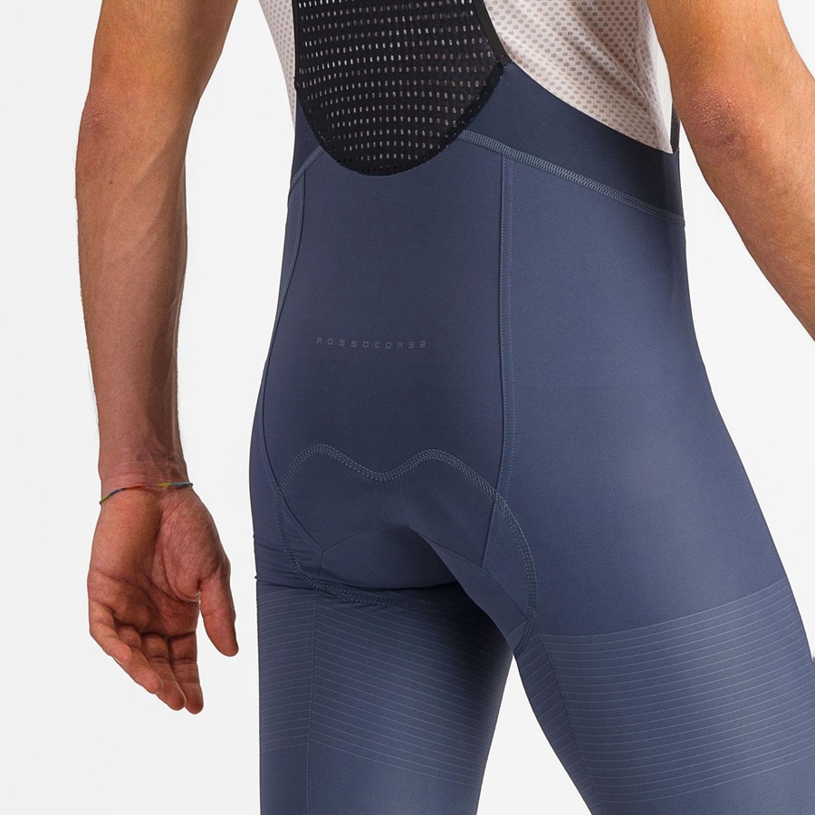 Castelli PREMIO Men Bib Shorts Blue / Grey Blue | 4108ZXJFD