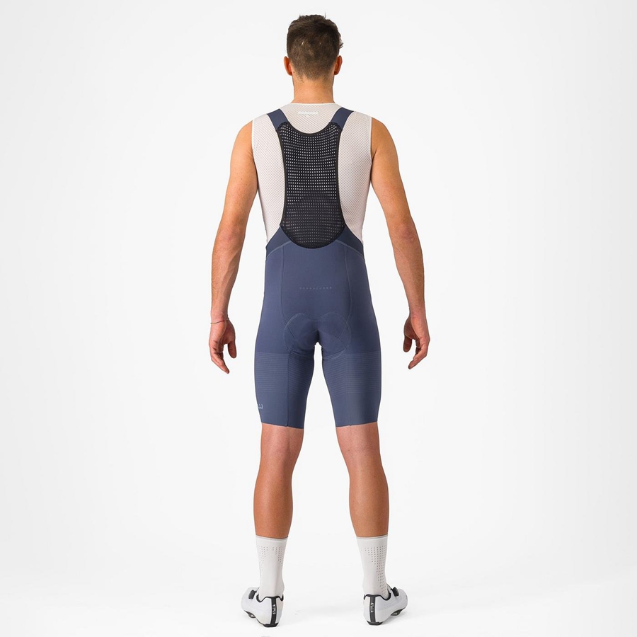 Castelli PREMIO Men Bib Shorts Blue / Grey Blue | 4108ZXJFD