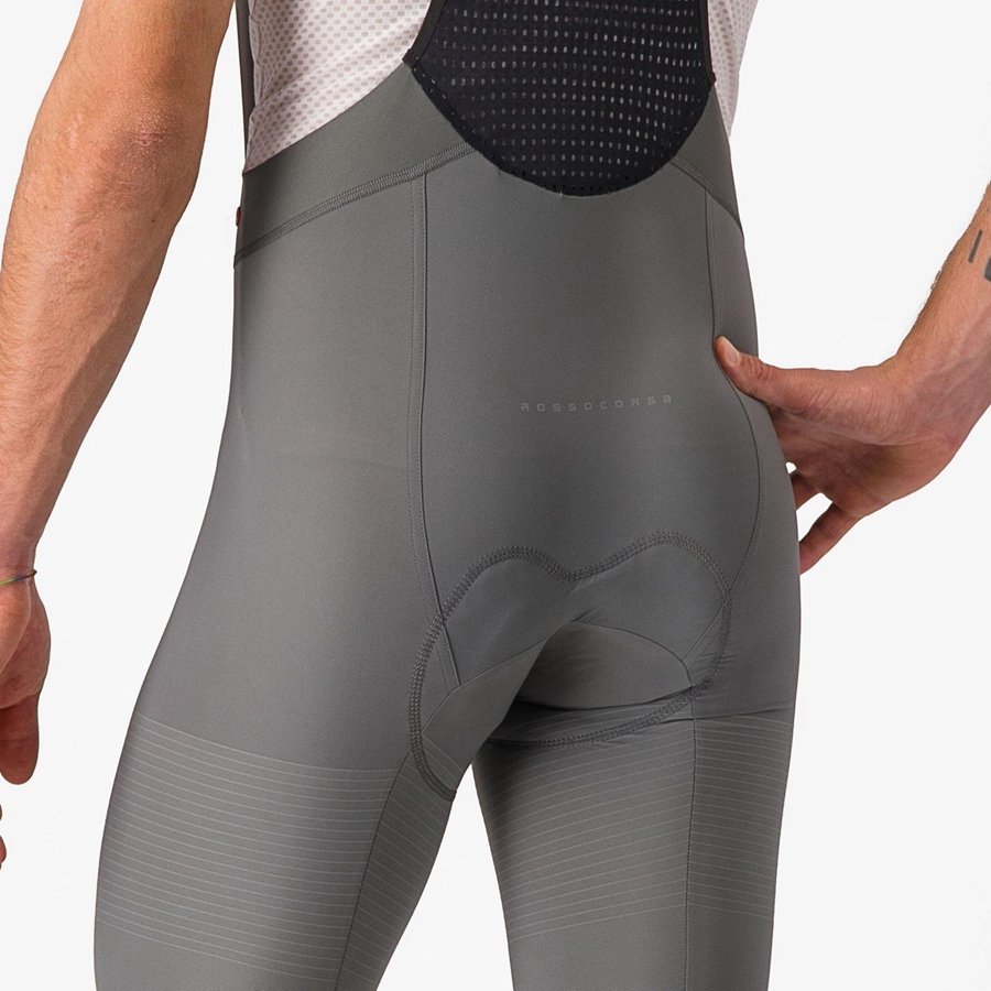 Castelli PREMIO Men Bib Shorts Grey | 7815BAGTK