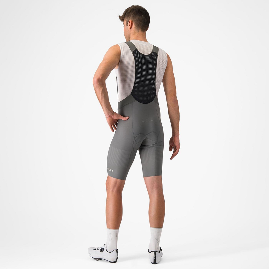 Castelli PREMIO Men Bib Shorts Grey | 7815BAGTK