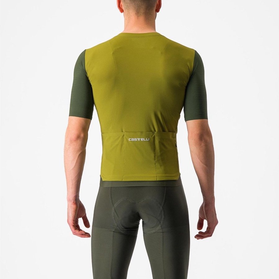 Castelli PREMIO Men Jersey Green / Deep Green | 4278OMDCX