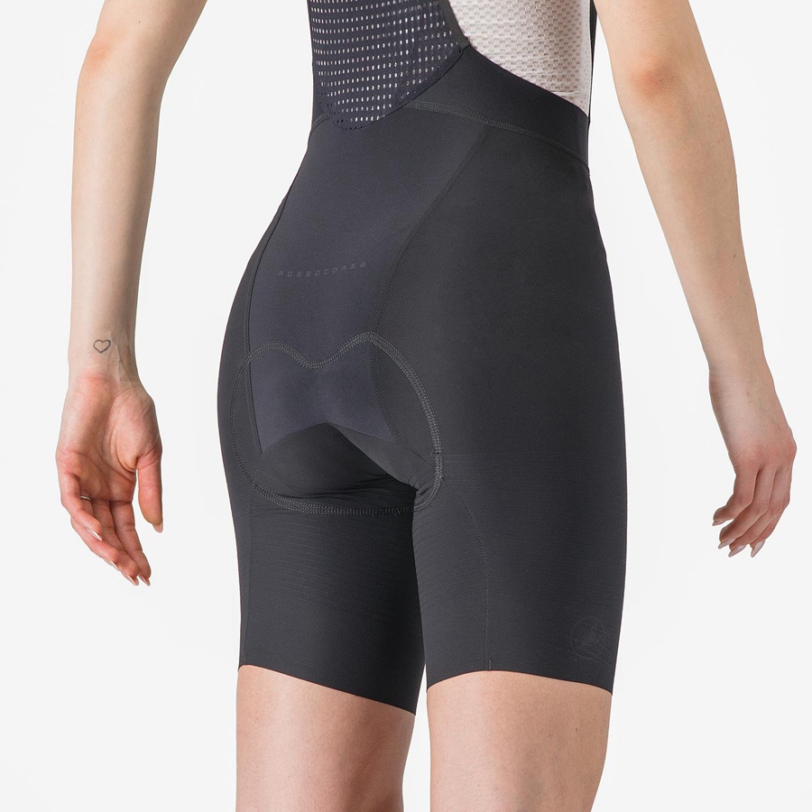 Castelli PREMIO W Women Bib Shorts Black | 1645VIUFH