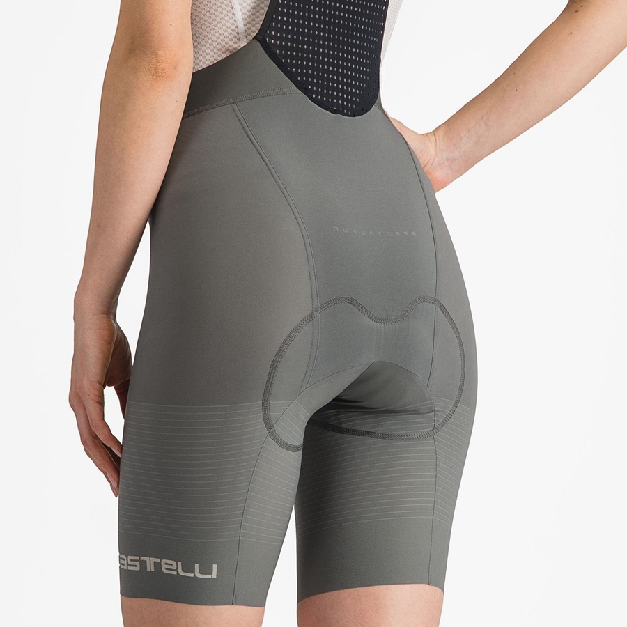 Castelli PREMIO W Women Bib Shorts Grey | 4597ENOKQ