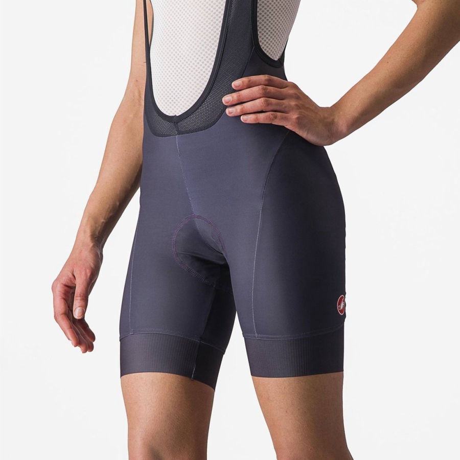 Castelli PRIMA Women Bib Shorts Black | 6438DIENF