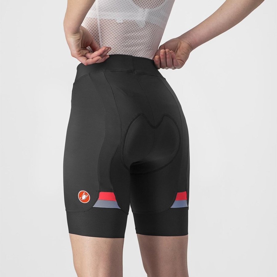 Castelli PRIMA Women Shorts Black | 9461LUHRX