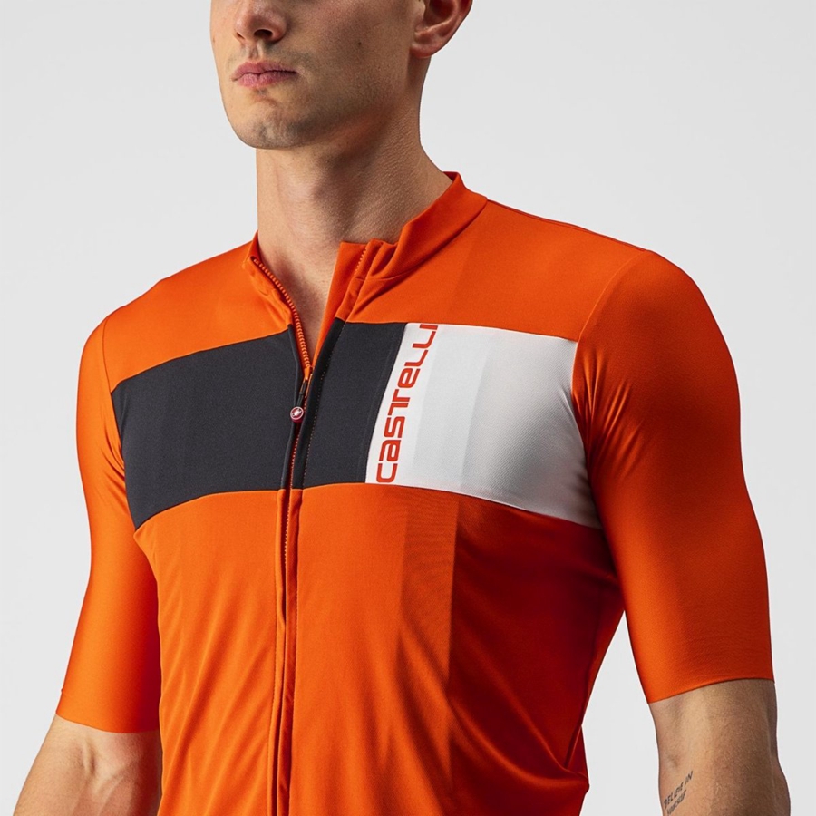 Castelli PROLOGO 7 Men Jersey Red / Black / White | 7643EIOSB