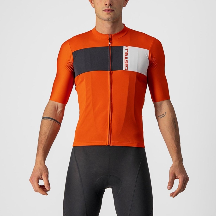 Castelli PROLOGO 7 Men Jersey Red / Black / White | 7643EIOSB