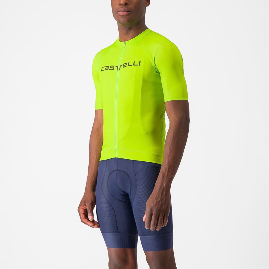 Castelli PROLOGO LITE Men Jersey Light Green / Deep Green | 5420RFLTD