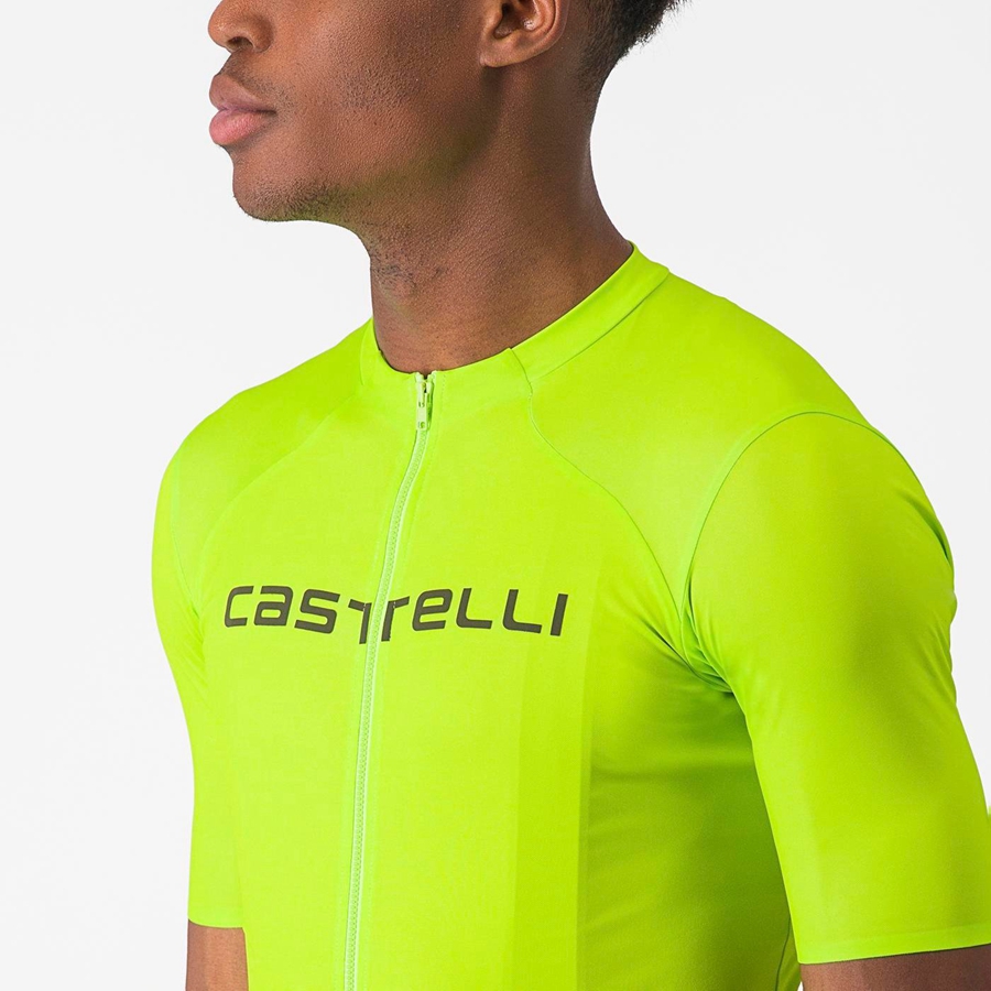 Castelli PROLOGO LITE Men Jersey Light Green / Deep Green | 5420RFLTD