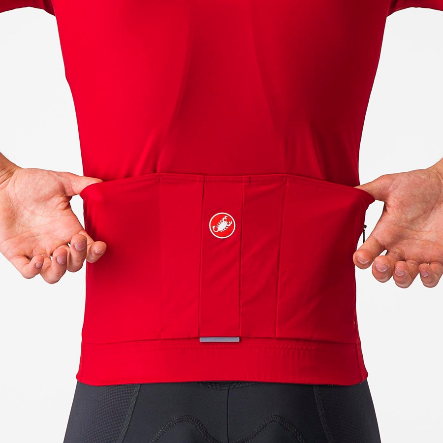 Castelli PROLOGO LITE Men Jersey Red | 2953DXYHC