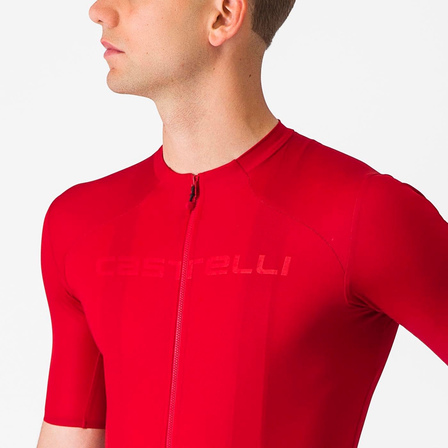 Castelli PROLOGO LITE Men Jersey Red | 2953DXYHC