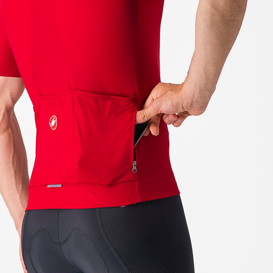 Castelli PROLOGO LITE Men Jersey Red | 2953DXYHC