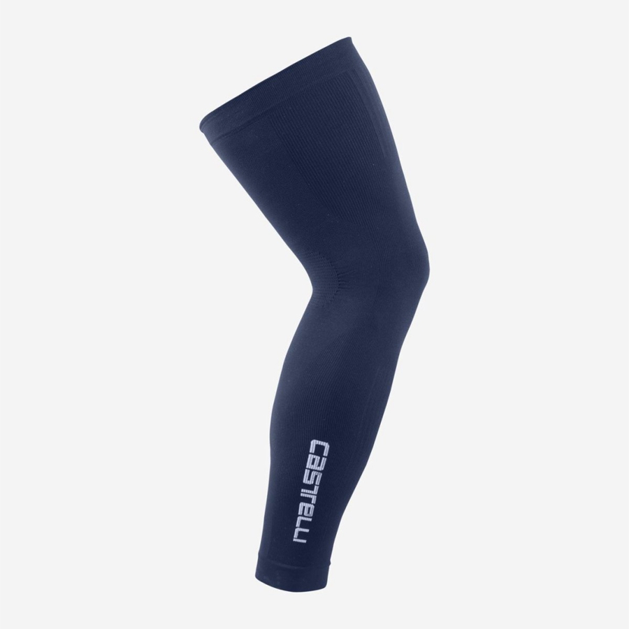 Castelli PRO SEAMLESS Men Leg Warmer Blue | 9642ILUOY