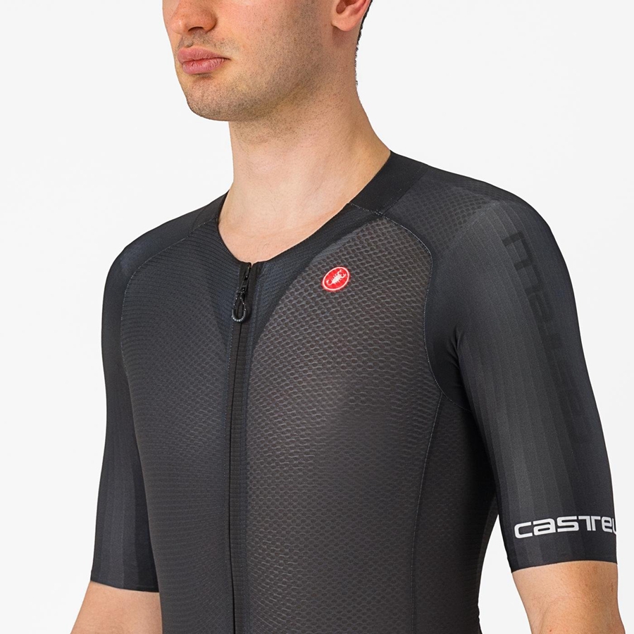 Castelli SANREMO BTW Men Speedsuits Black | 7023OZMUG