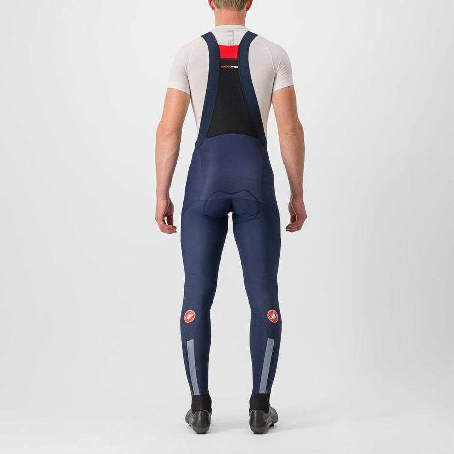 Castelli SORPASSO RoS Men Bib Tights Blue | 0563YROMZ