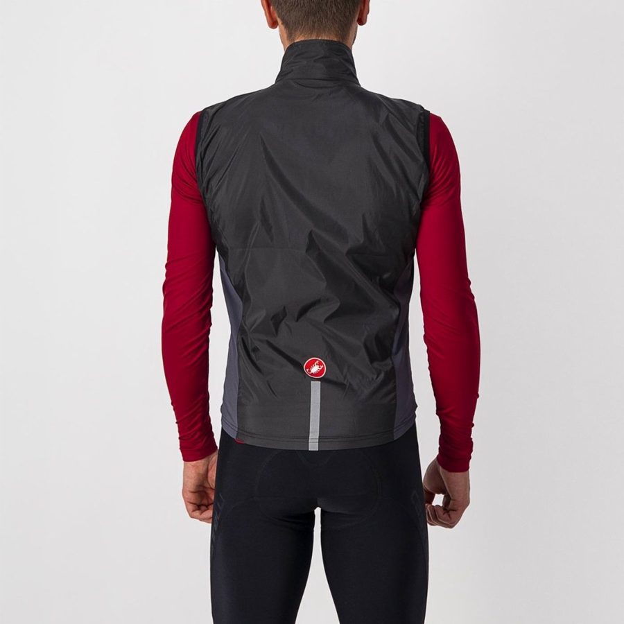 Castelli SQUADRA STRETCH Men Vest Black / Dark Grey | 6741IASFE