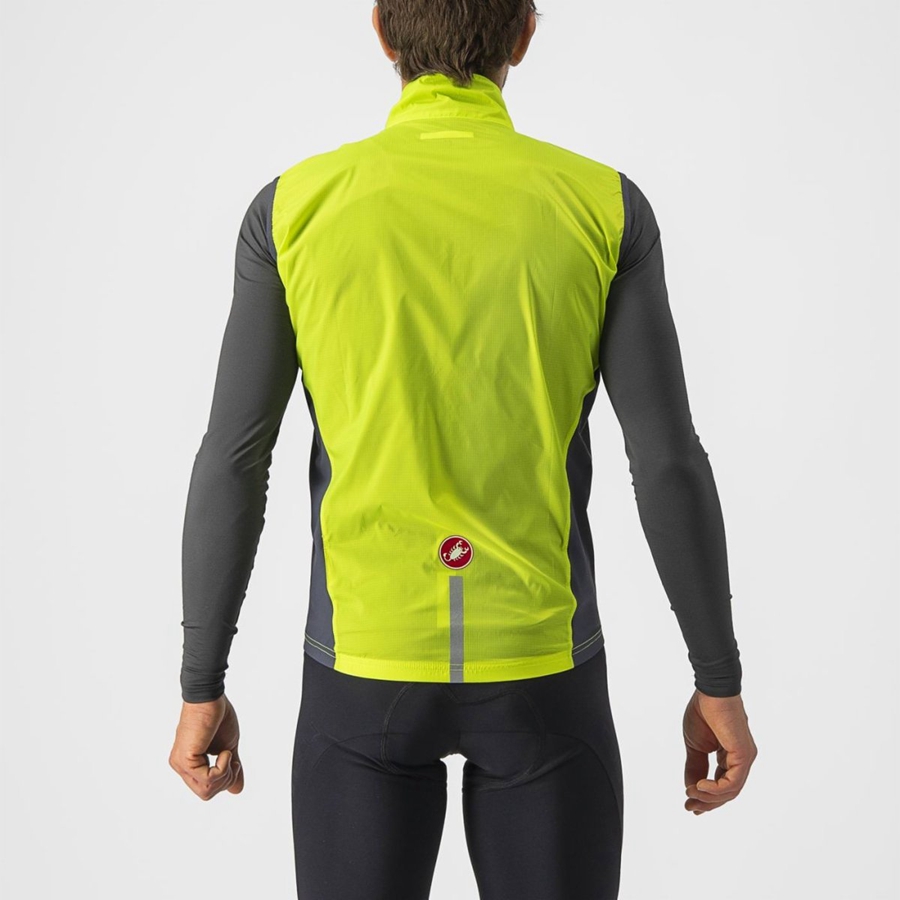 Castelli SQUADRA STRETCH Men Vest Light Green / Dark Grey | 5634FZVOJ