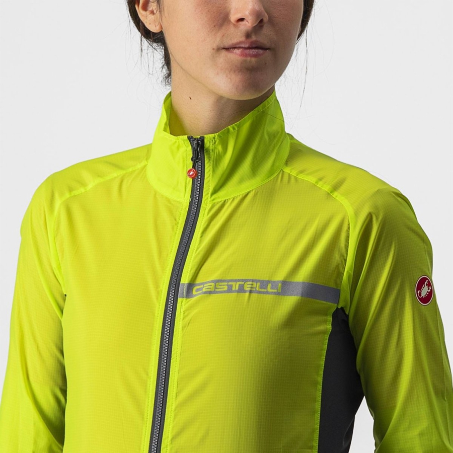 Castelli SQUADRA STRETCH W Women Protection Light Green / Dark Grey | 7059PBTIH