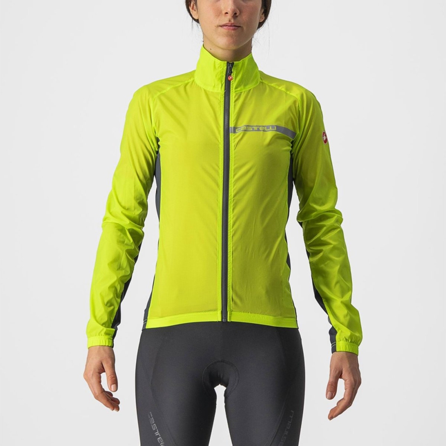 Castelli SQUADRA STRETCH W Women Protection Light Green / Dark Grey | 7059PBTIH