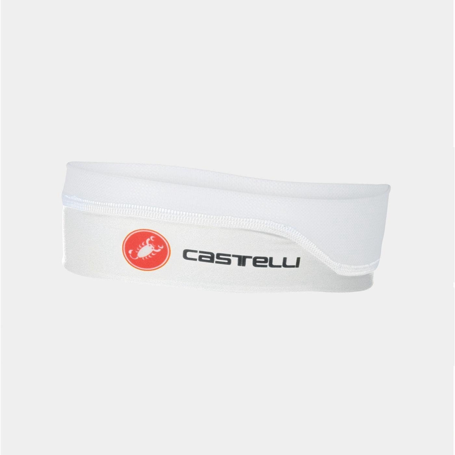 Castelli SUMMER Men Headband White | 9506EKFJL