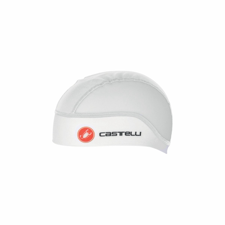 Castelli SUMMER SKULL Men Cap White | 9674GUXLW