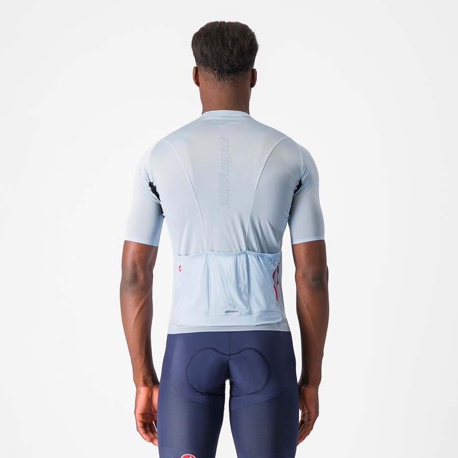 Castelli SUPERLEGGERA 3 Men Jersey Blue | 2984EIXHF