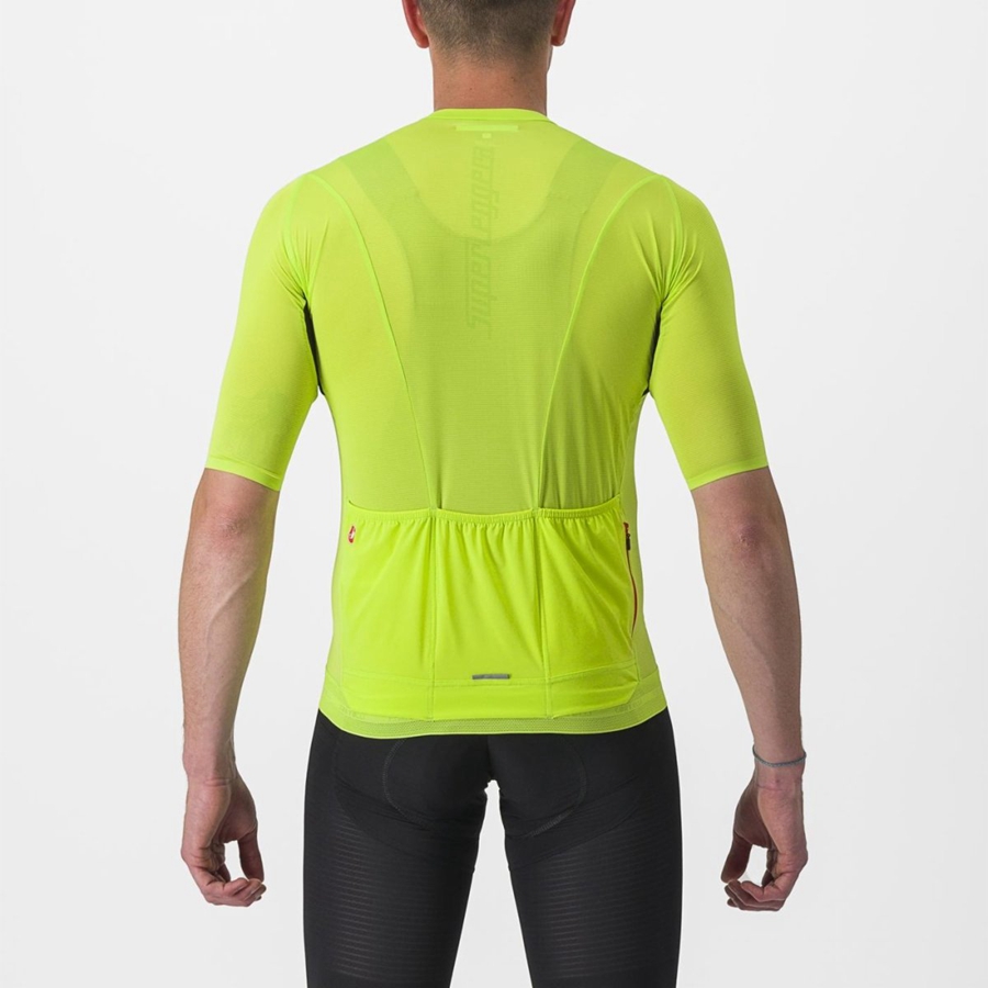 Castelli SUPERLEGGERA 3 Men Jersey Light Green | 2659ESJLV