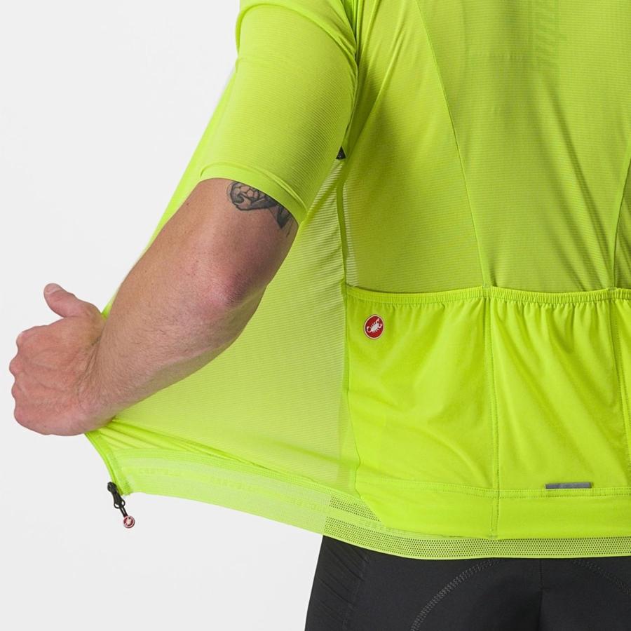 Castelli SUPERLEGGERA 3 Men Jersey Light Green | 2659ESJLV