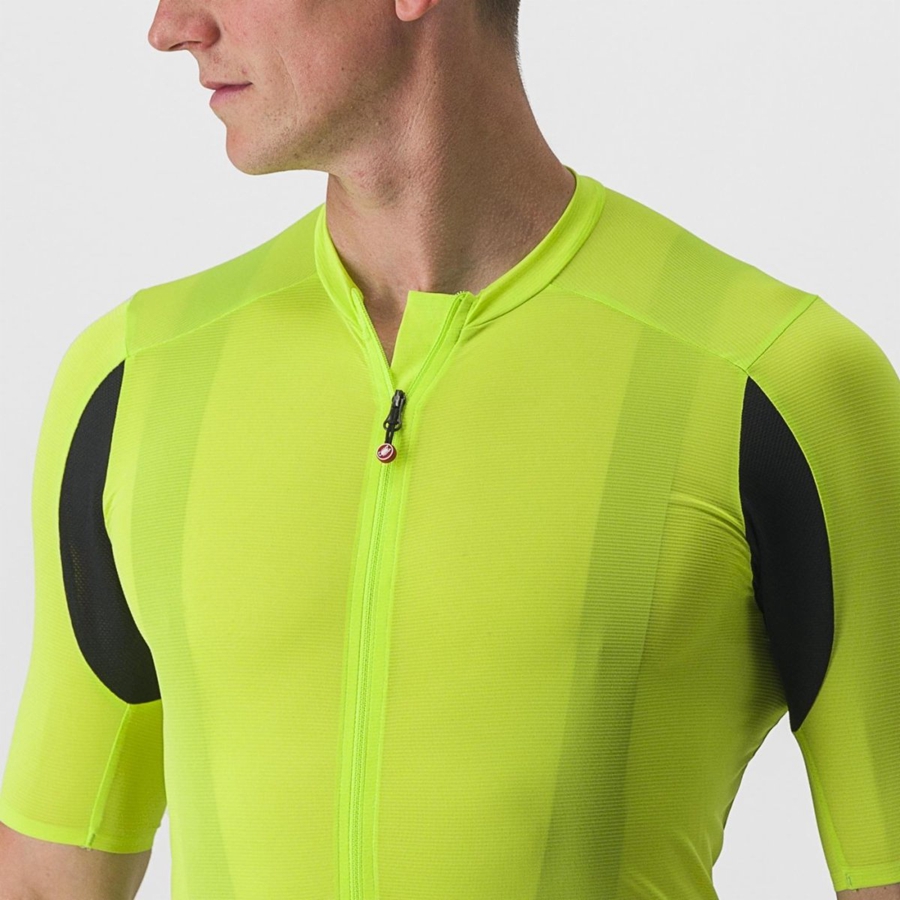 Castelli SUPERLEGGERA 3 Men Jersey Light Green | 2659ESJLV