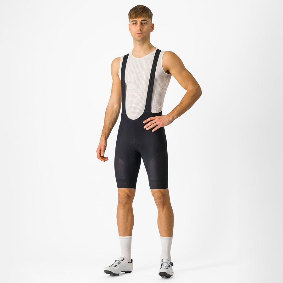 Castelli SUPERLEGGERA Men Bib Shorts Black | 9346WCQTG