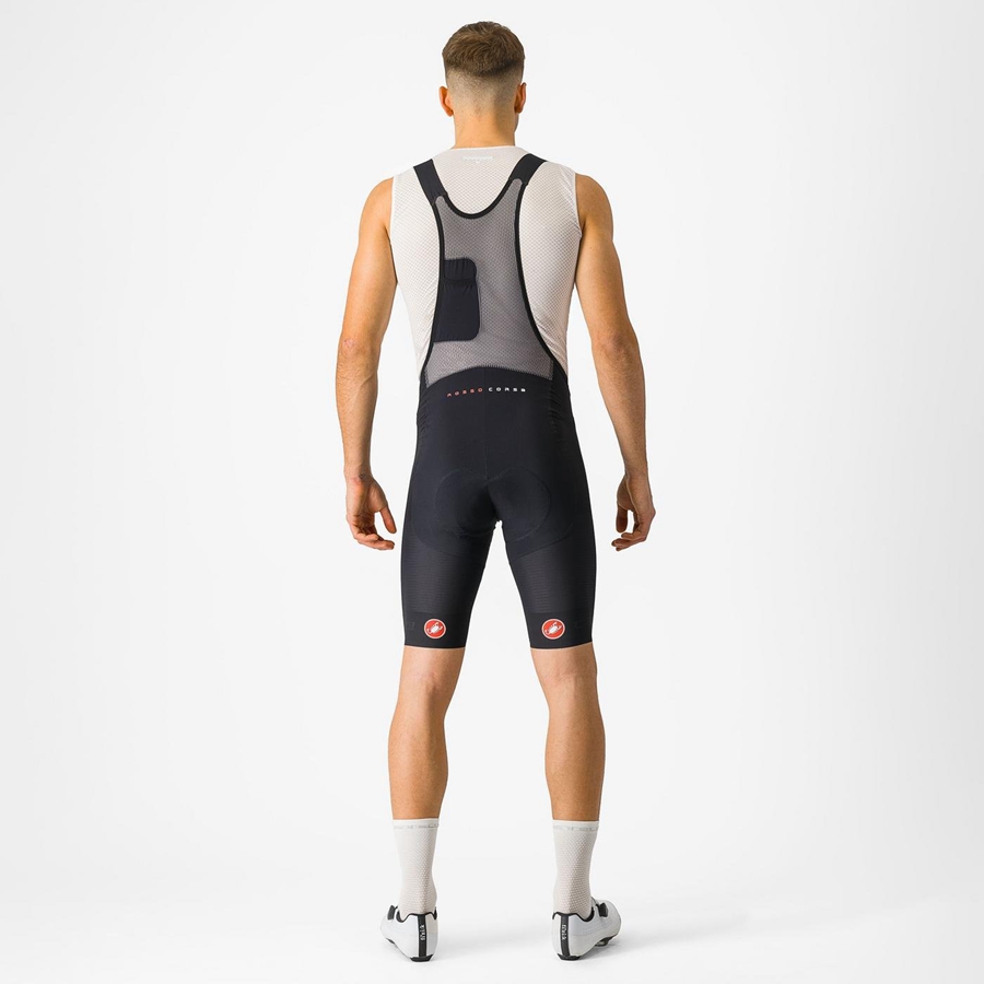 Castelli SUPERLEGGERA Men Bib Shorts Black | 9346WCQTG