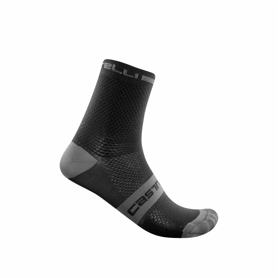 Castelli SUPERLEGGERA T 12 Men Socks Black | 0361UQGFV