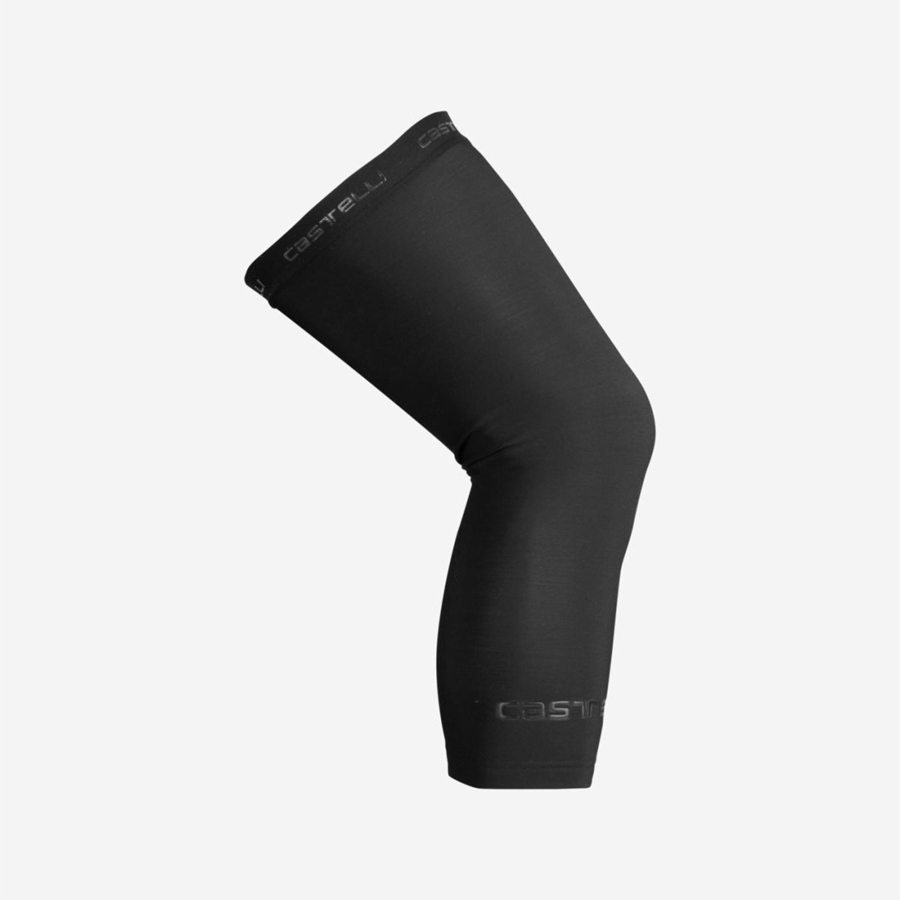 Castelli THERMOFLEX 2 KNEE WARMER Men Leg Warmer Black | 5374JZEOF