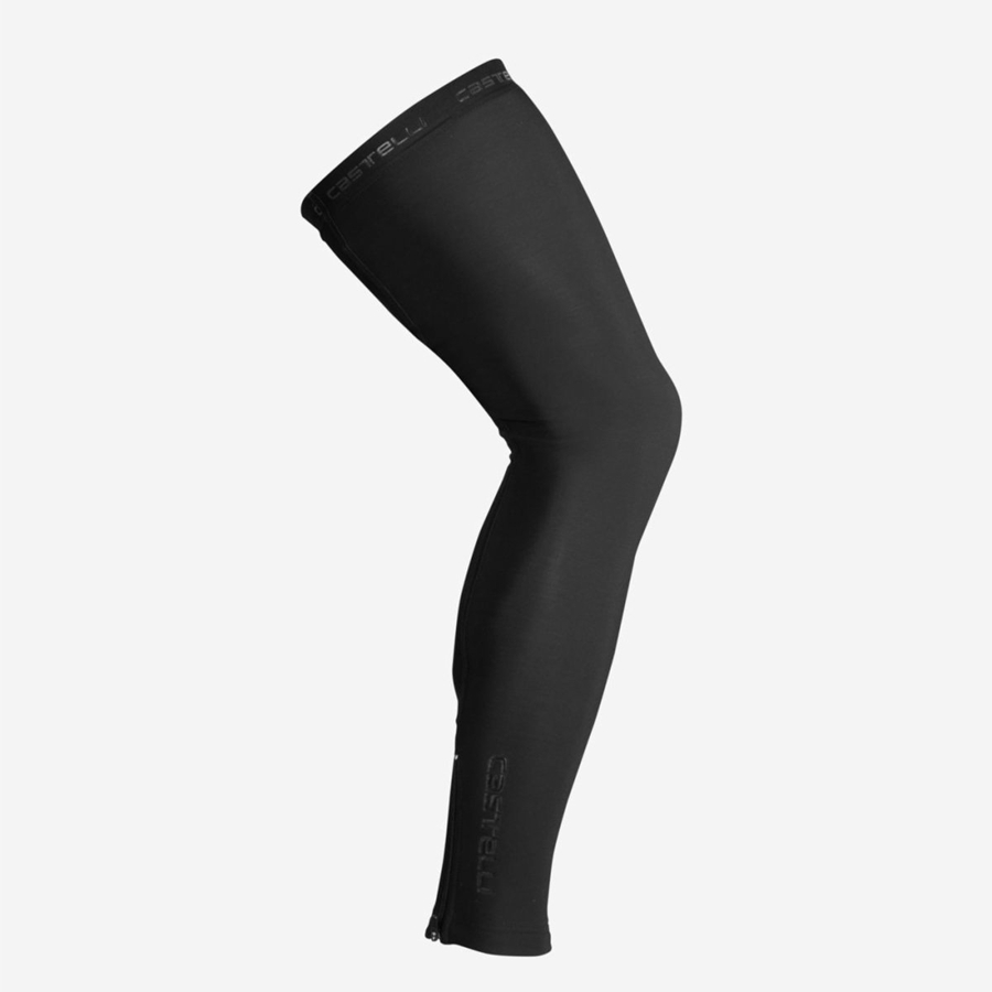 Castelli THERMOFLEX 2 Men Leg Warmer Black | 9274HFETC