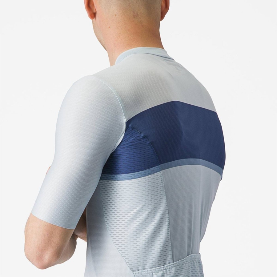 Castelli TRADIZIONE Men Jersey Blue / Blue / Grey | 2518OADMH