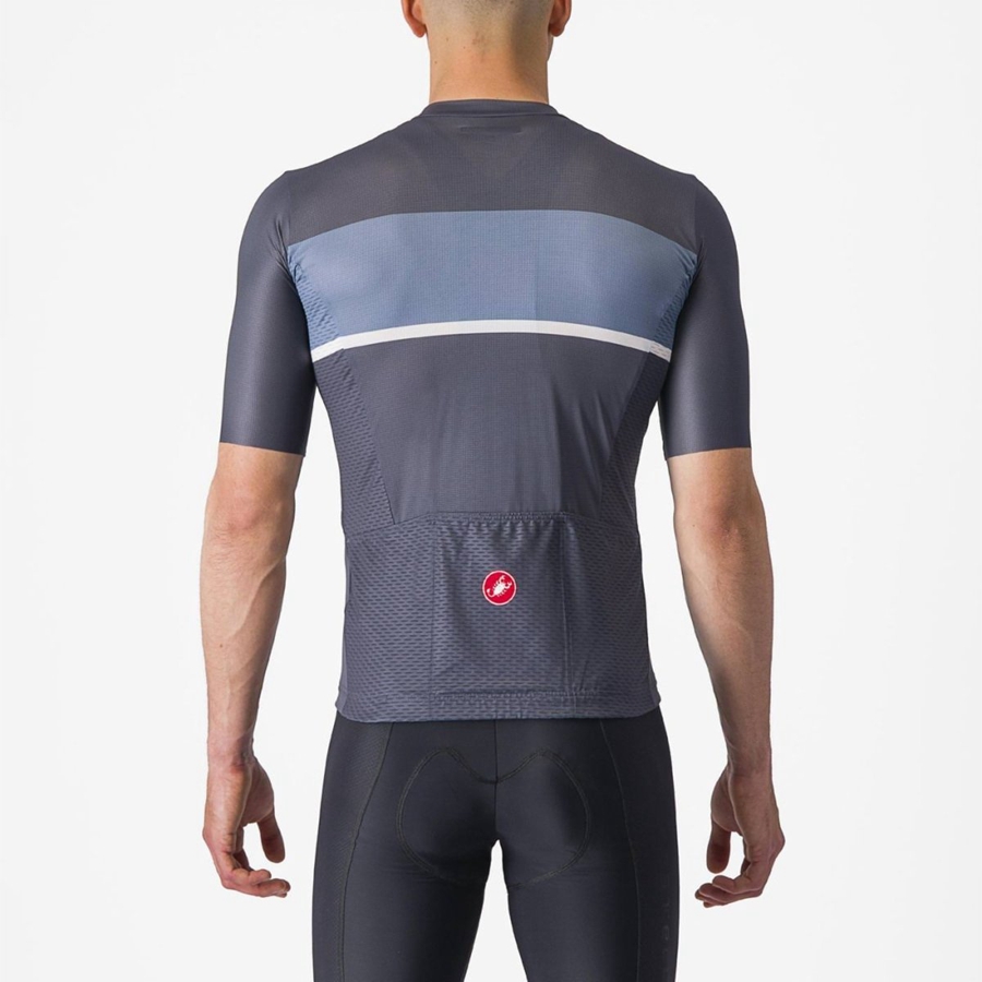 Castelli TRADIZIONE Men Jersey Blue / Light Grey Blue | 0631CTPUK