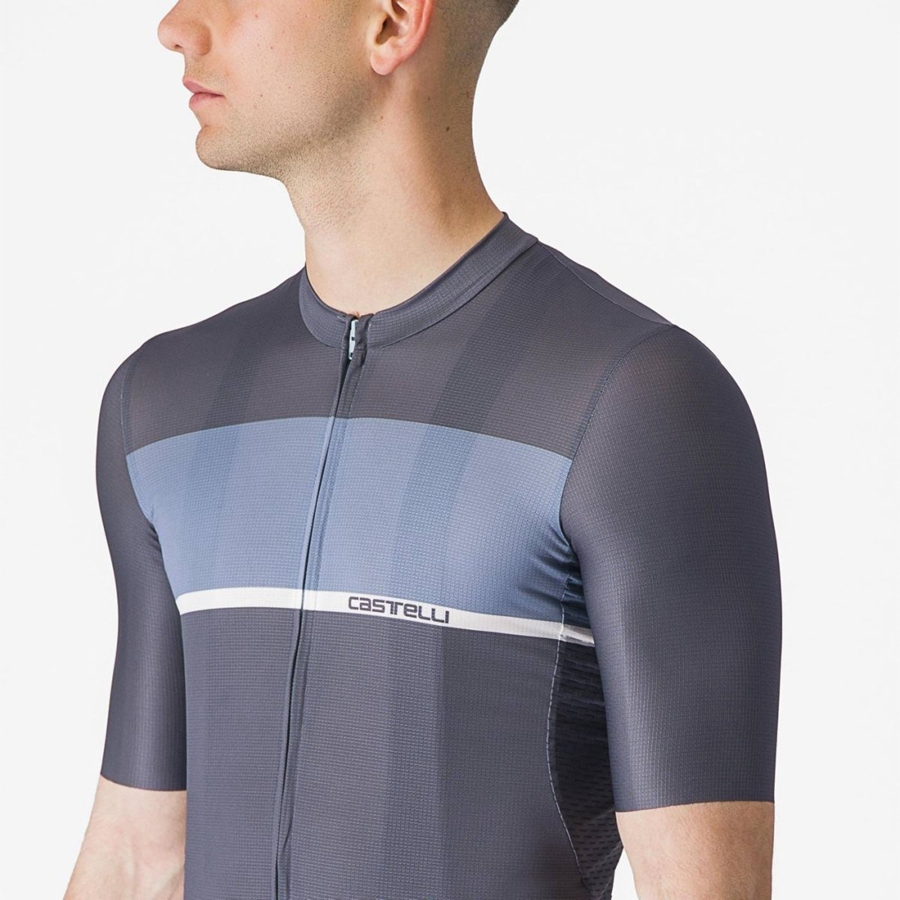 Castelli TRADIZIONE Men Jersey Blue / Light Grey Blue | 0631CTPUK