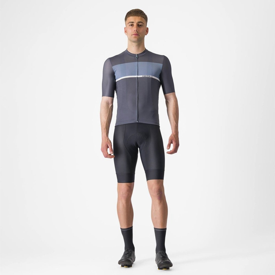 Castelli TRADIZIONE Men Jersey Blue / Light Grey Blue | 0631CTPUK