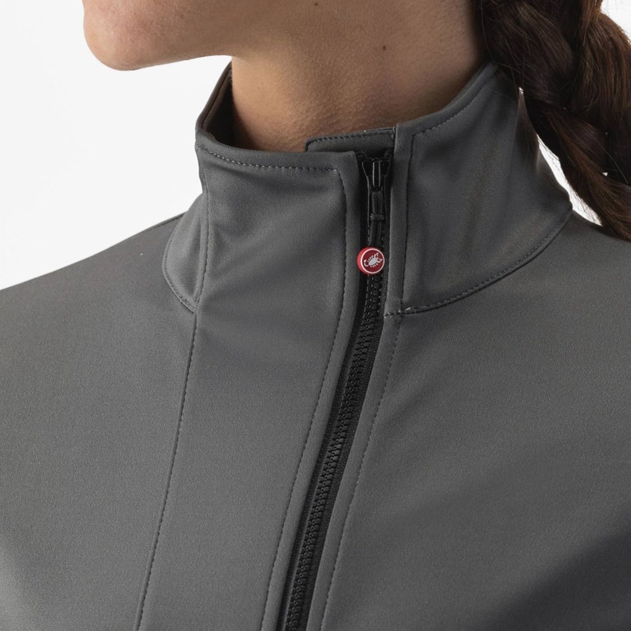 Castelli TRANSITION 2 W Women Jackets Grey | 5374GRYQU