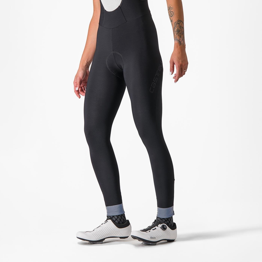 Castelli TUTTO NANO W Women Bib Tights Black | 7934MHXEF